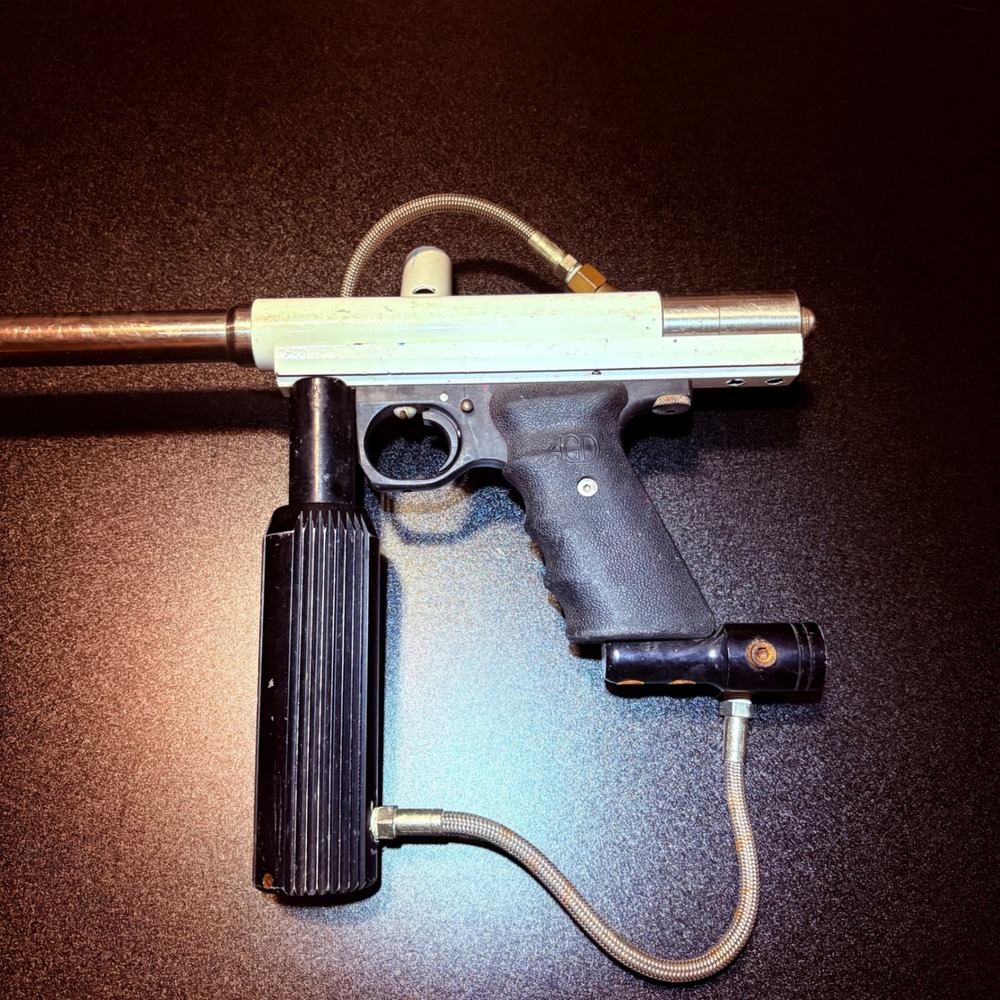 AGD paintball air gun untested for parts white
